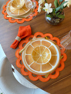 Lugar Americano Olive Laranja