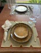 Lugar Americano Aura Jacquard Bege