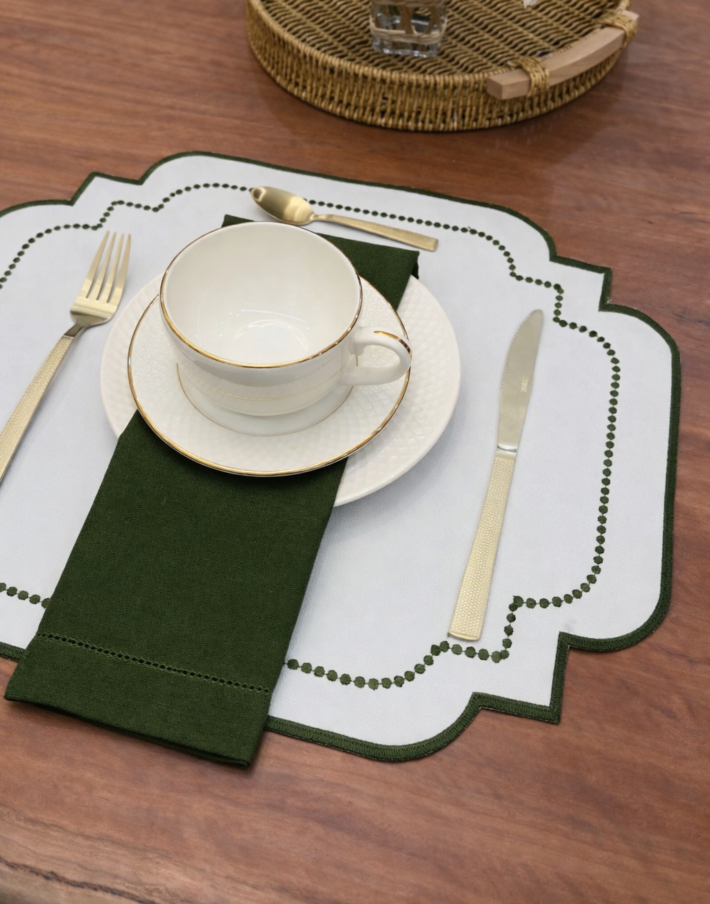 Lugar Americano Classic Verde Musgo