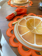 Lugar Americano Olive Laranja