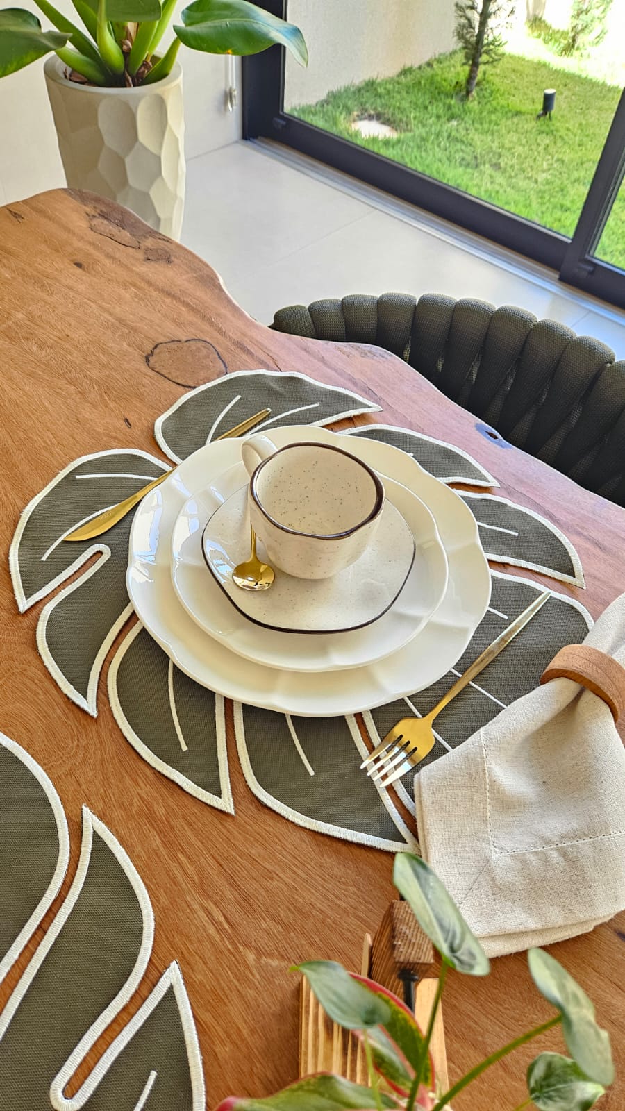 Jogo Americano Costela de Adão