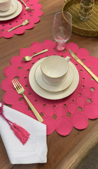 Lugar Americano Esfera Pink