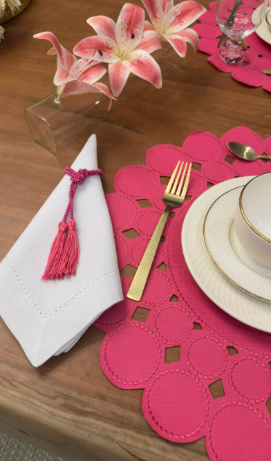 Lugar Americano Esfera Pink