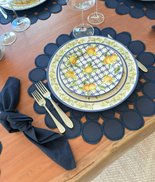 Jogo Americano Esfera Azul Marinho