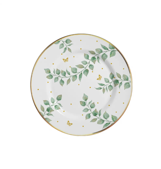 Xícara de Chá c/ Pires Borda Ouro Donatella