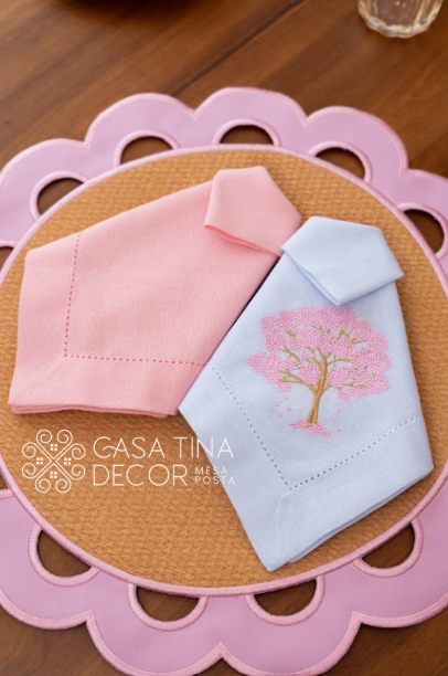 Lugar Americano Olive Rosa Claro