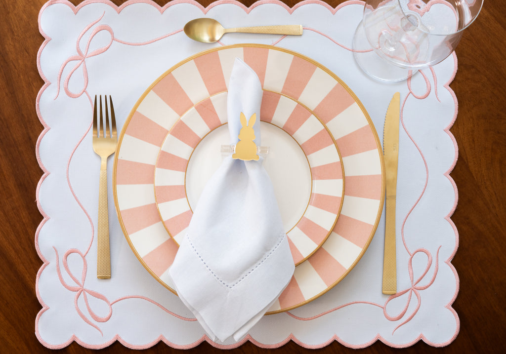 Lugar Americano Laço Rosa