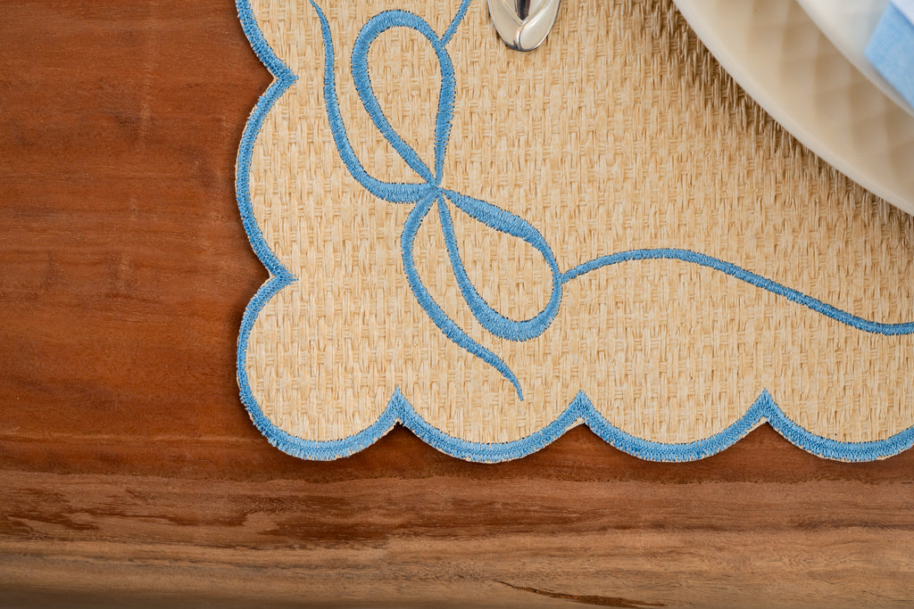 Lugar Americano Laço Azul Claro