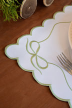 Lugar Americano Laço Verde Malva