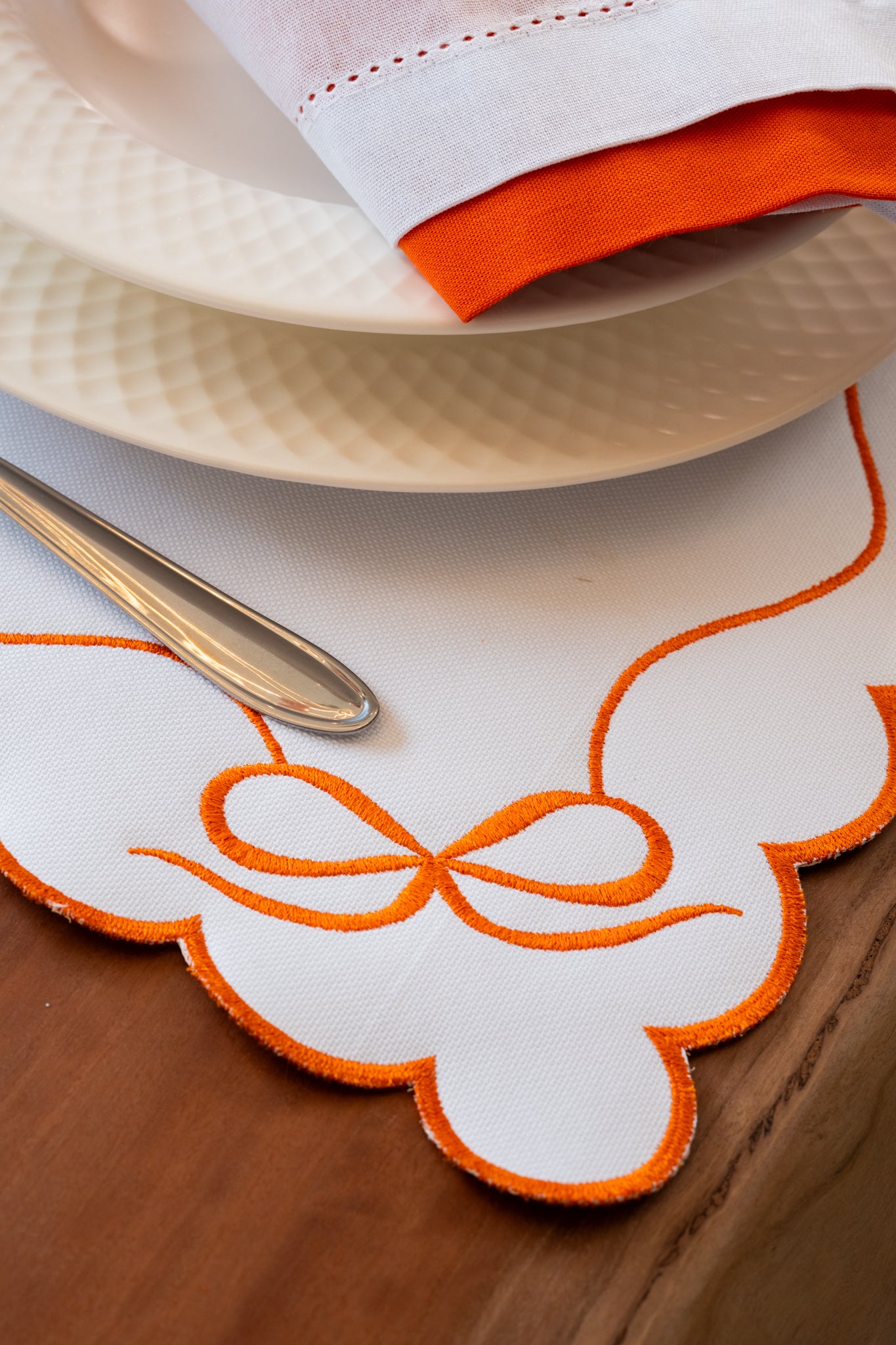 Lugar Americano Laço Laranja