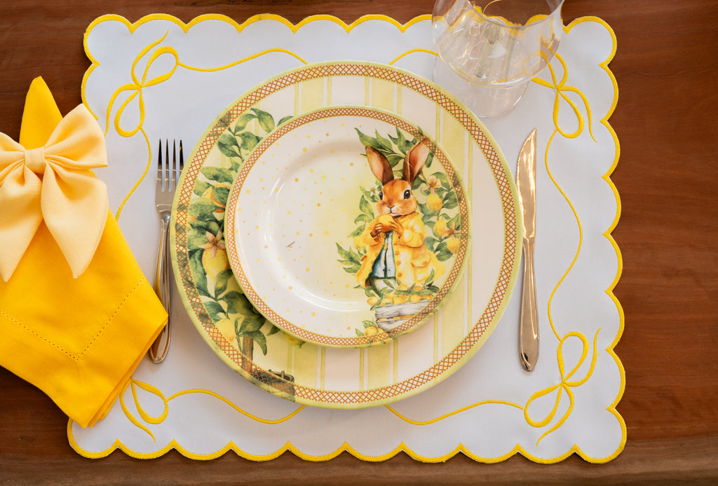 Lugar Americano Laço Amarelo