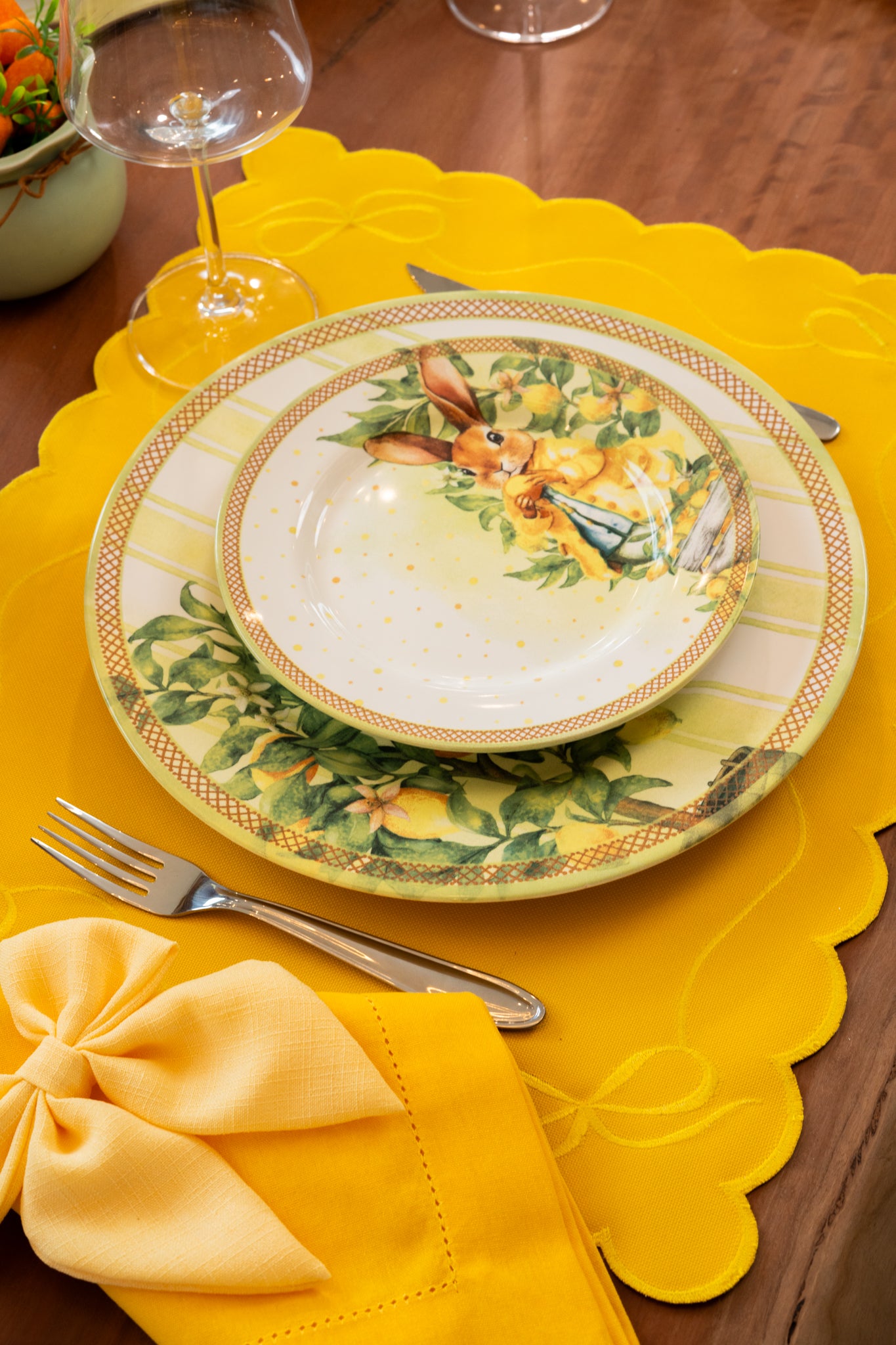 Lugar Americano Laço Amarelo