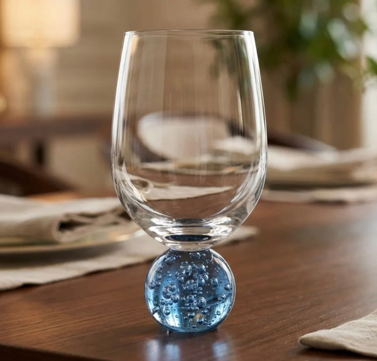 Taça Premium Esfera Luxury Azul