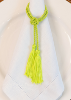 Porta Guardanapo Tassel Verde Cana