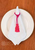 Porta Guardanapo Tassel Pink
