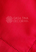 Guardanapo de Linho Vermelho