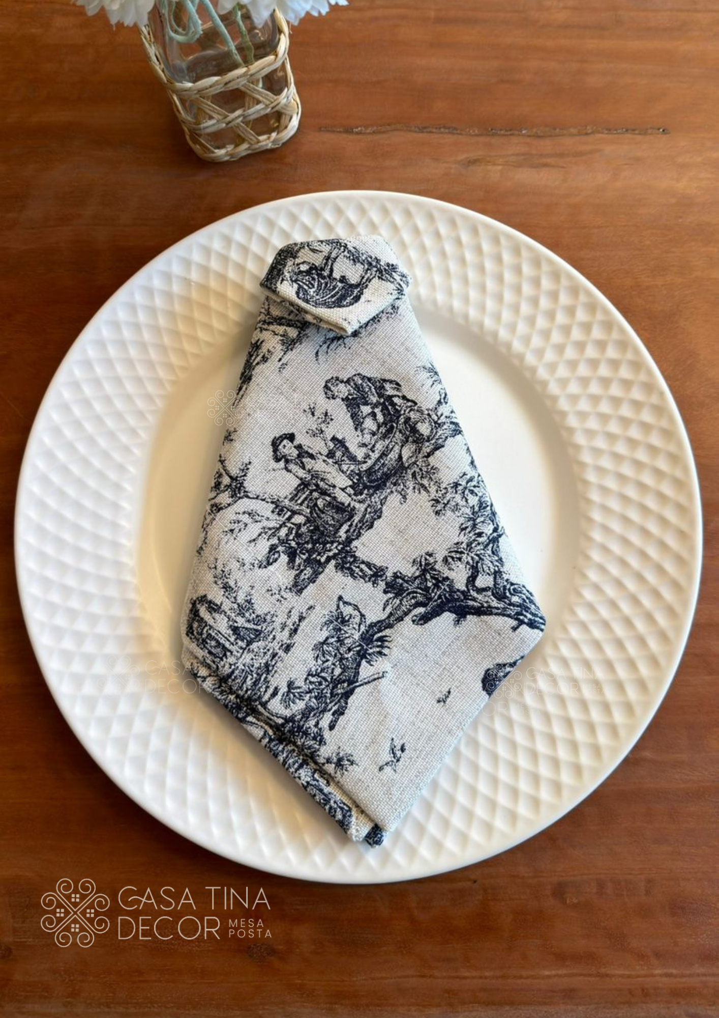 Guardanapo de Linho Toile de Jouy