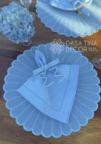 Lugar Americano Almond Azul Claro