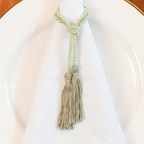 Porta Guardanapo Tassel Verde Oliva