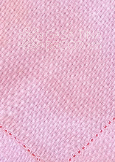 Guardanapo de Linho Rosa Claro