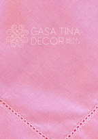 Guardanapo de Linho Rosa Iogurte