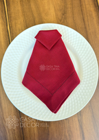Guardanapo de Linho Vermelho Cereja