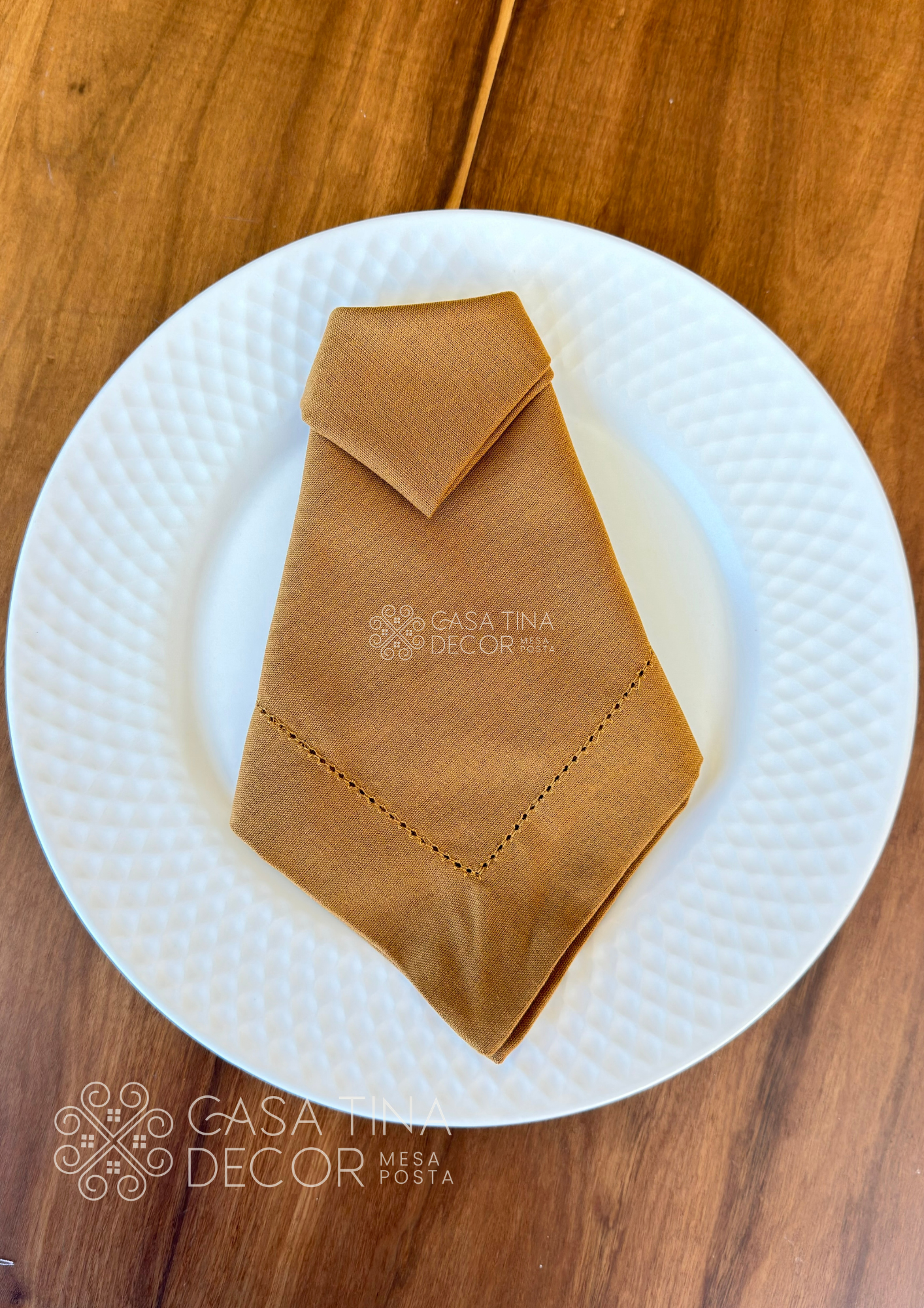 Guardanapo de Linho Caramelo