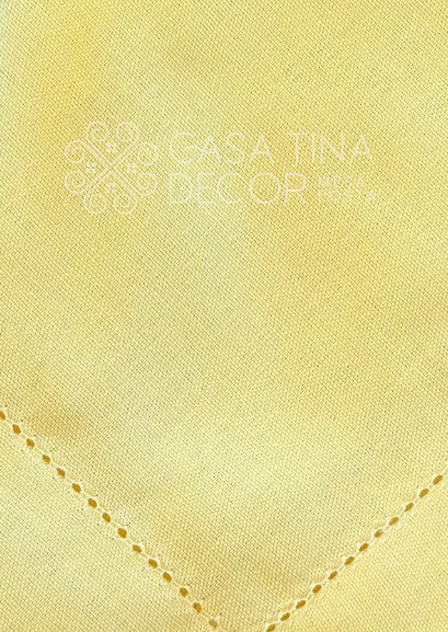 Guardanapo de Linho Amarelo Claro