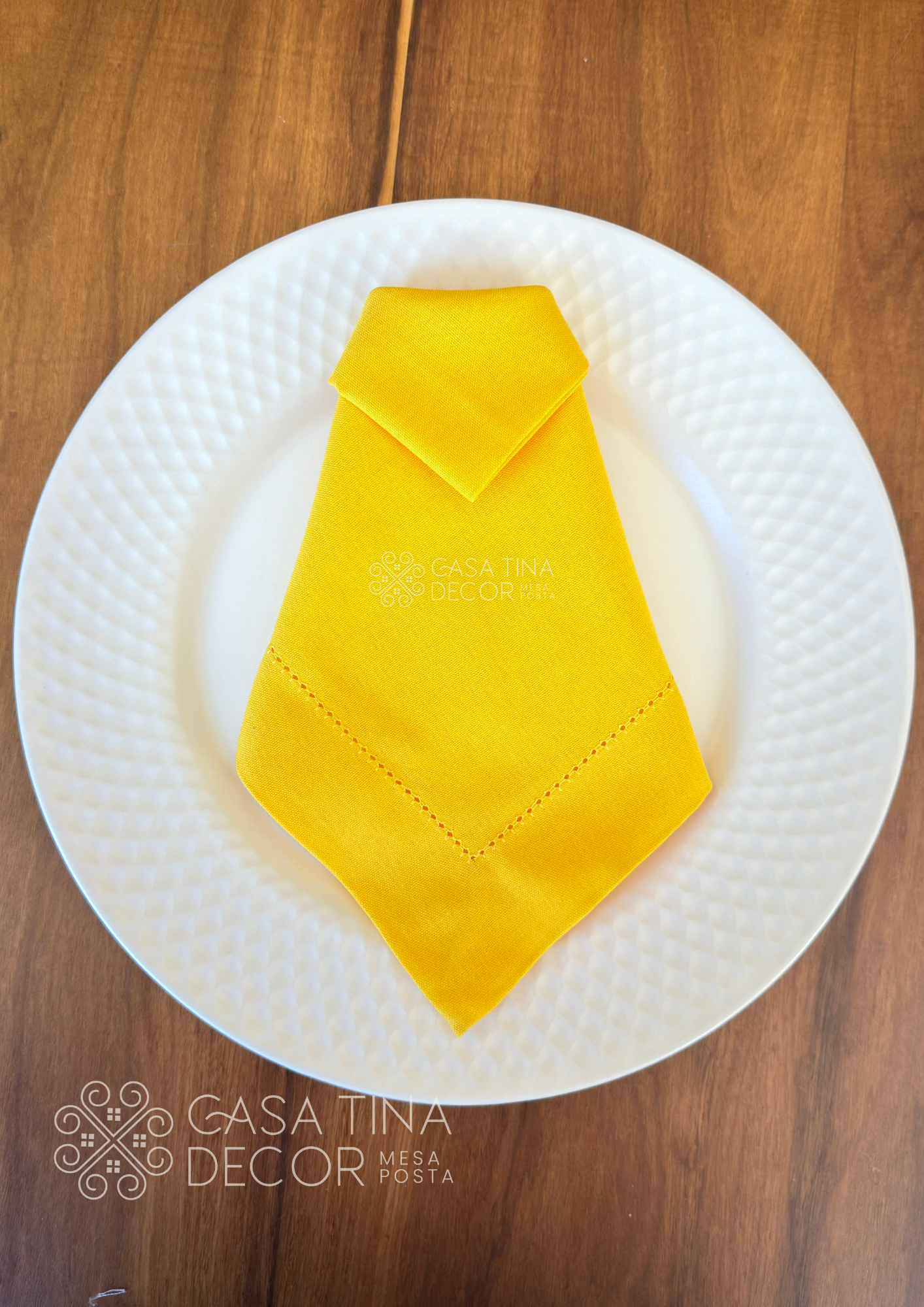 Guardanapo de Linho Amarelo Canário