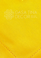 Guardanapo de Linho Amarelo Canário