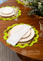 Lugar Americano Olive Verde