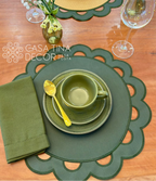 Lugar Americano Olive Verde Musgo