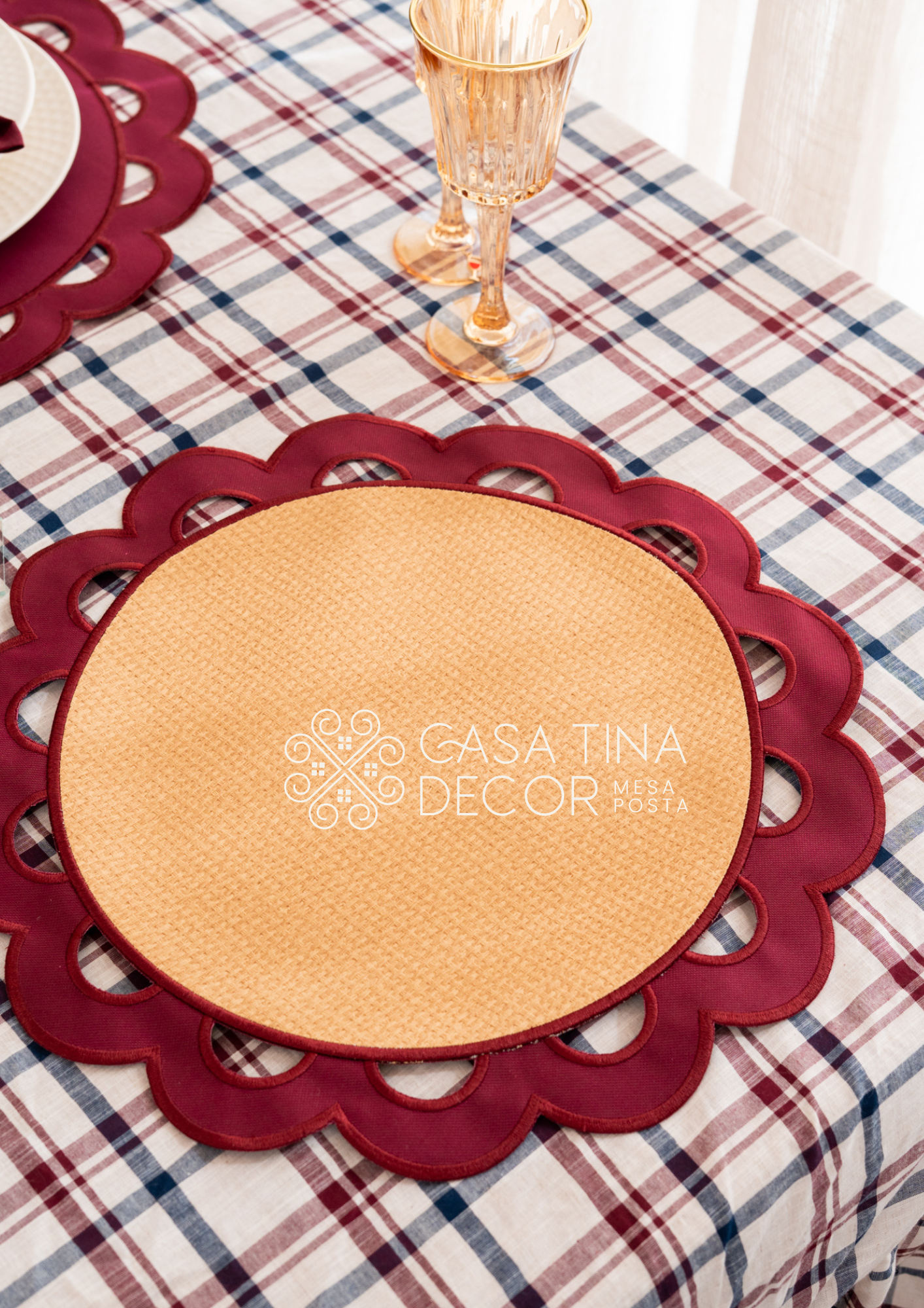 Lugar Americano Olive Vinho