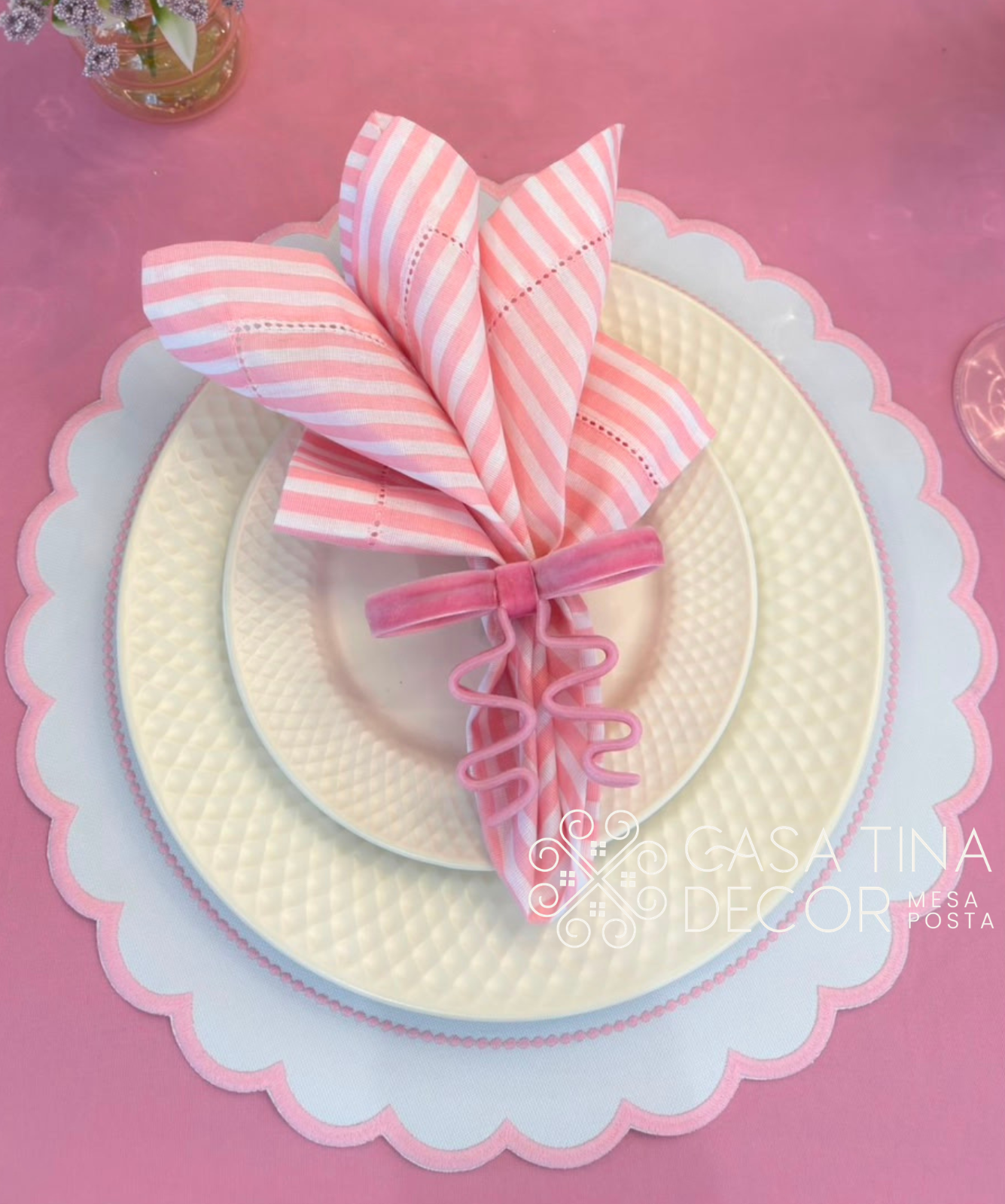 Lugar Americano Love Stripe