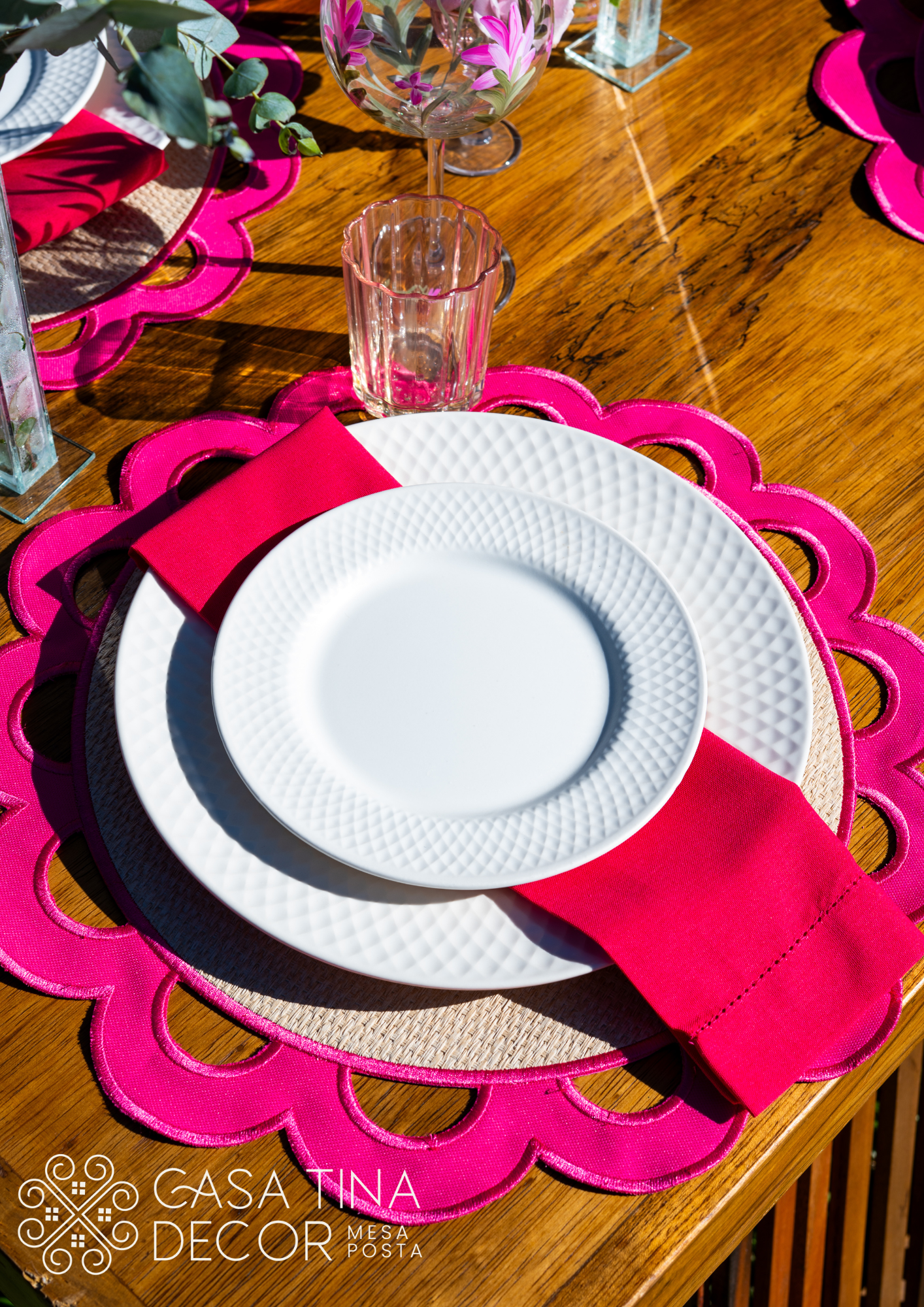 Lugar Americano Olive Pink