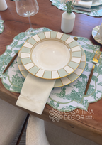 Lugar Americano Toile de Jouy Verde