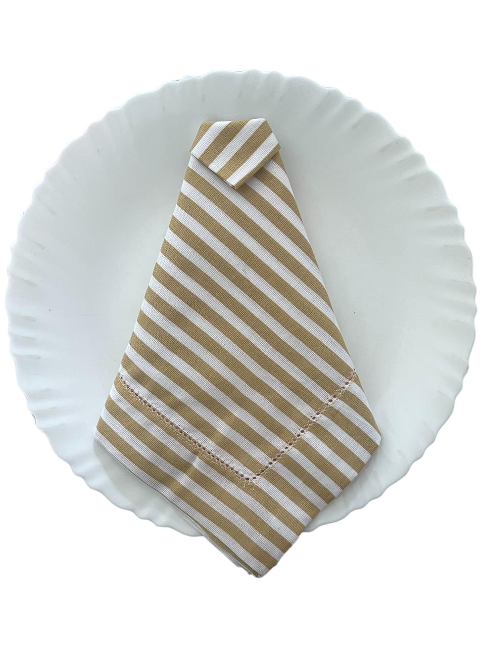 Guardanapo Listrado Caramelo