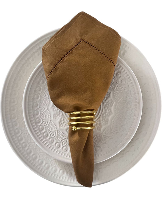 Guardanapo Linho Misto -Caramelo