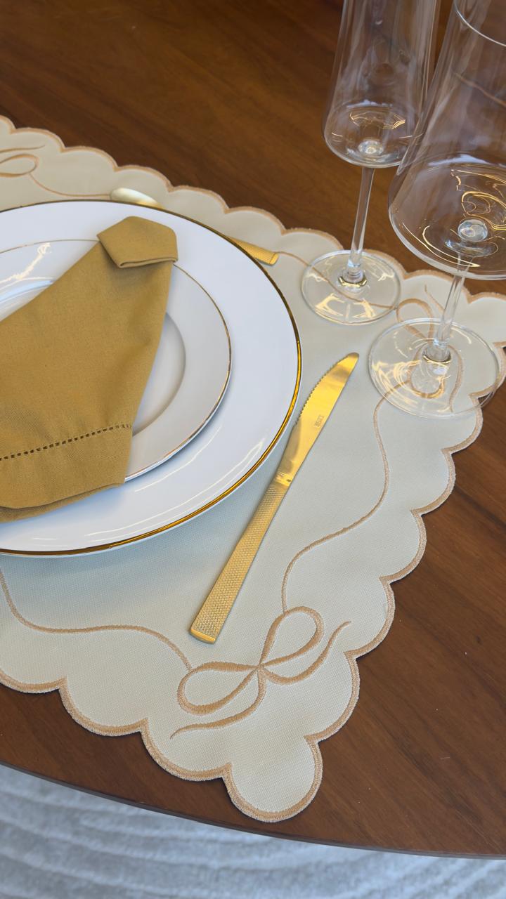 Lugar Americano Laço Dourado