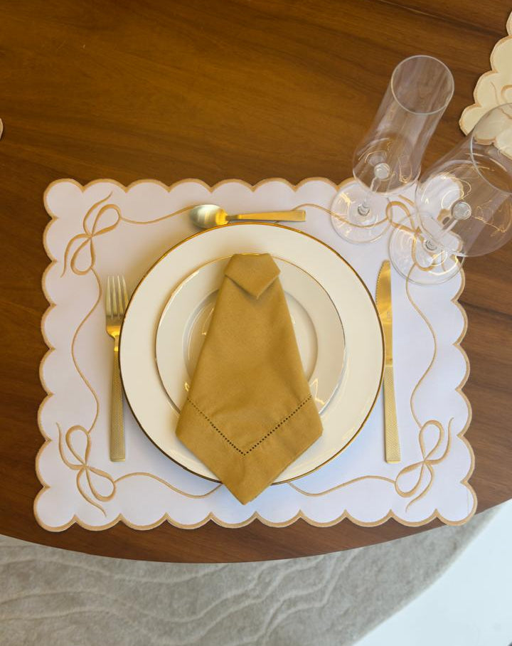 Lugar Americano Laço Dourado