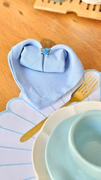 Lugar Americano Florata Azul Claro