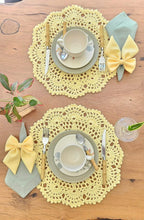Lugar Americano Crochê Yellow
