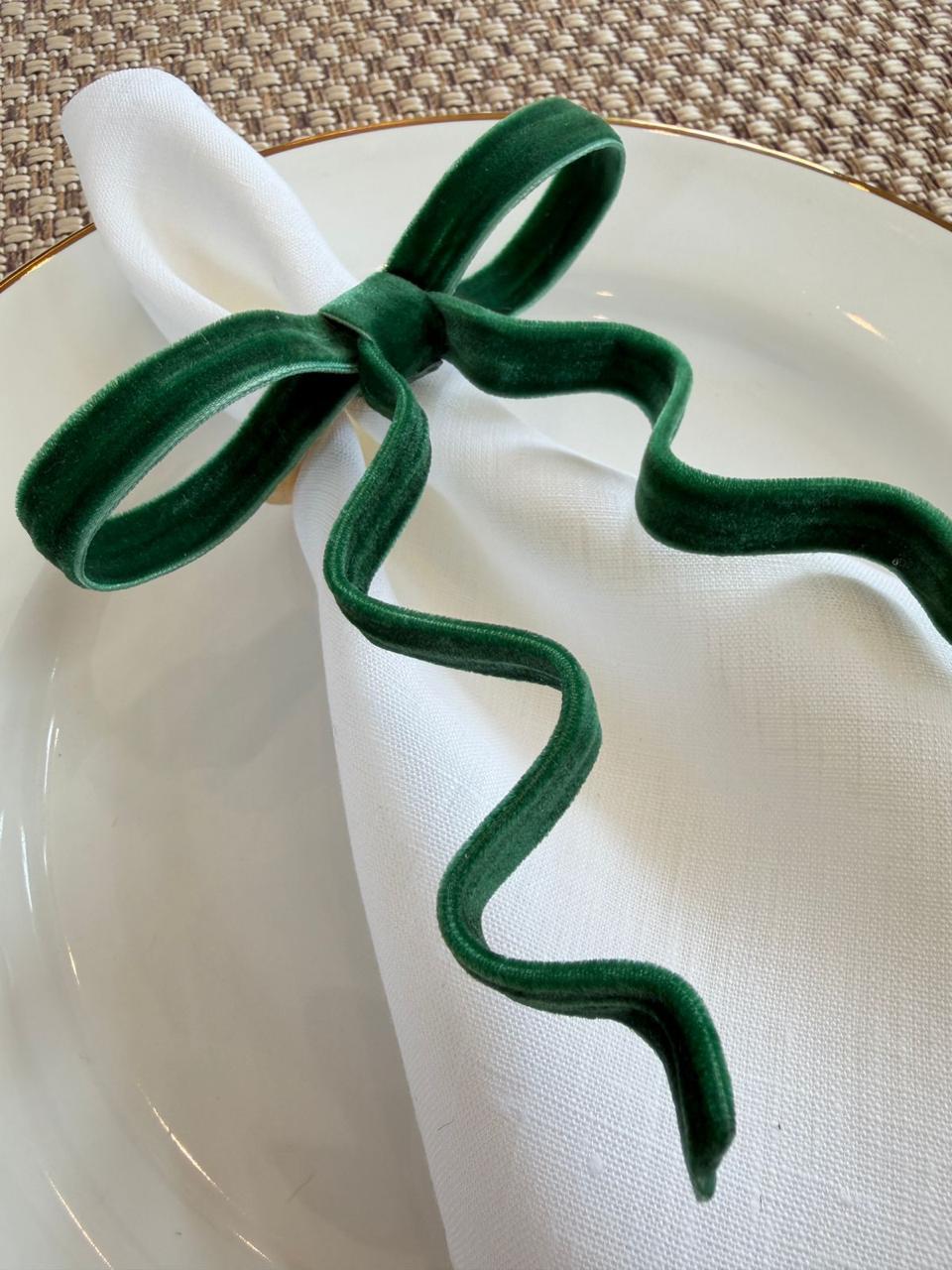 Porta Guardanapo Laço Verde Bandeira