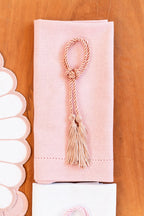 Porta Guardanapo Tassel Rose