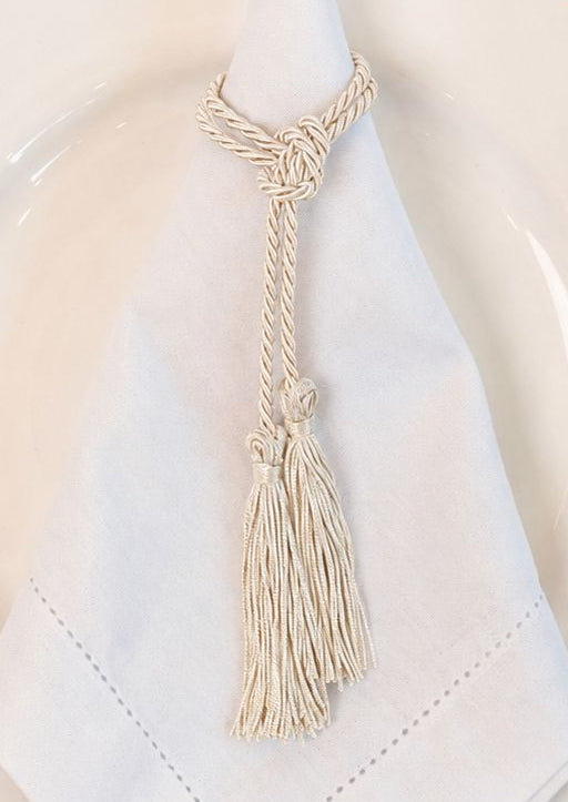 Porta Guardanapo Tassel Off White