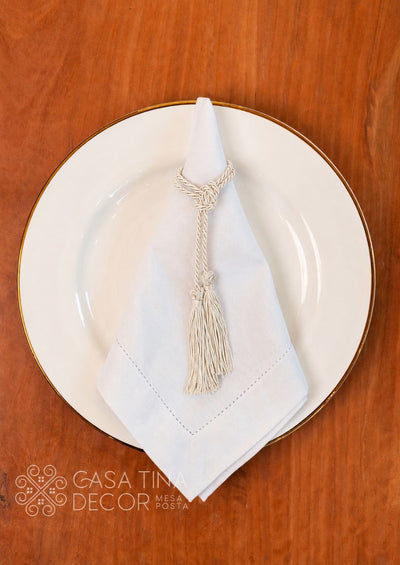 Porta Guardanapo Tassel Off White