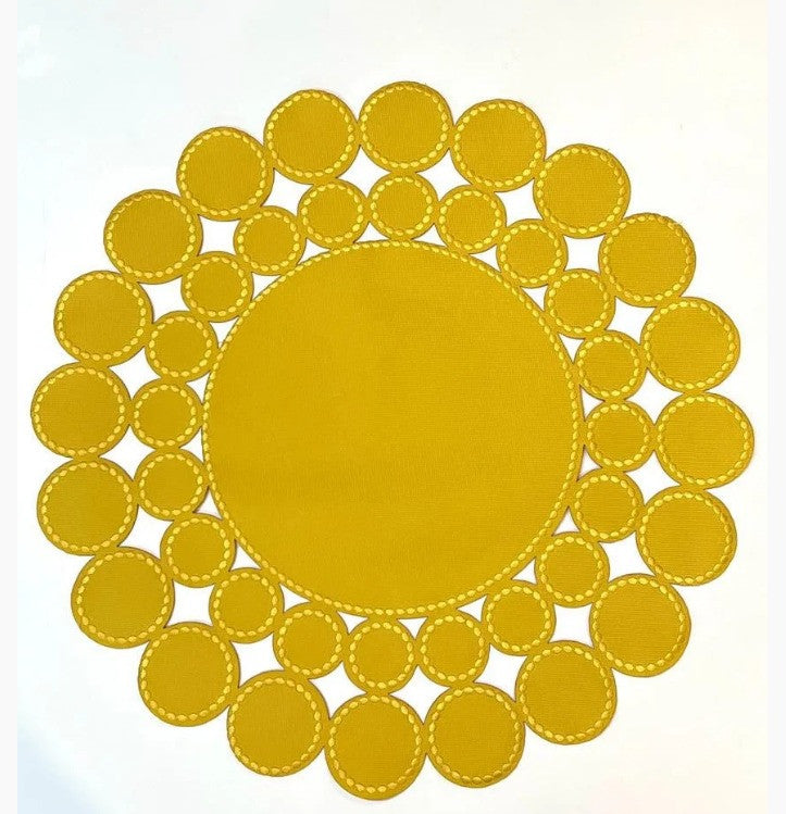 Jogo Americano Esfera Amarelo
